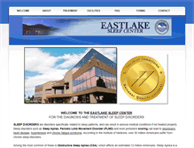 Tablet Screenshot of eastlakesleepcenter.com